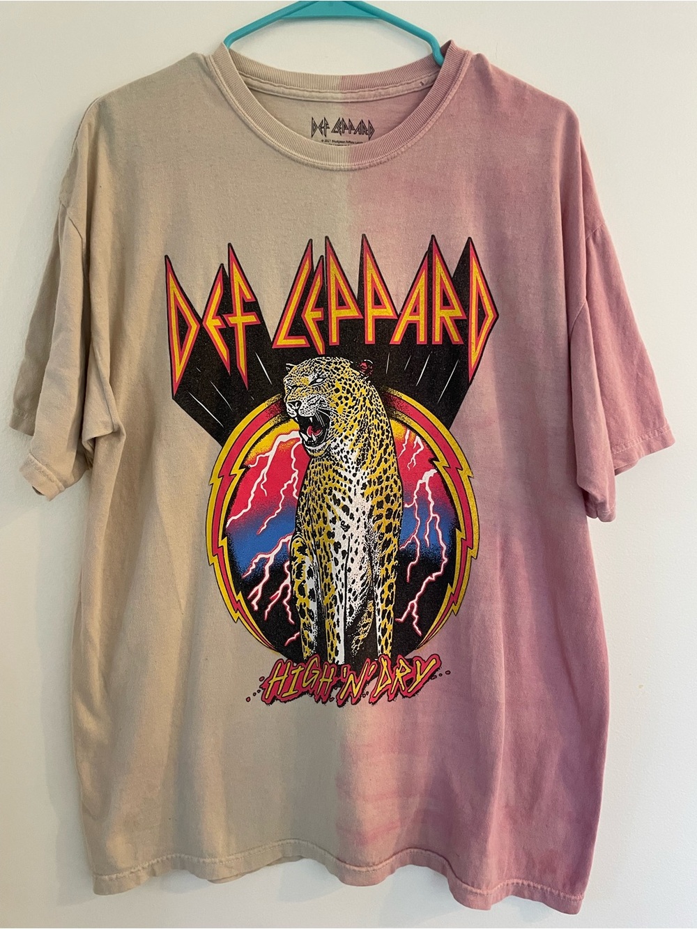 Def Leppard “High n Dry” Graphic Tee, Size L